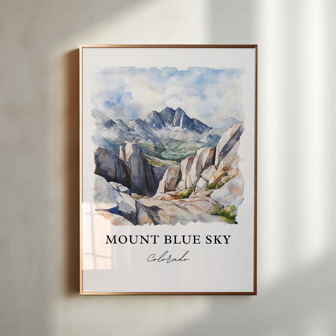 Mount Blue Sky Colorado Majestic Rocky Alpine Summit Peaks Poster