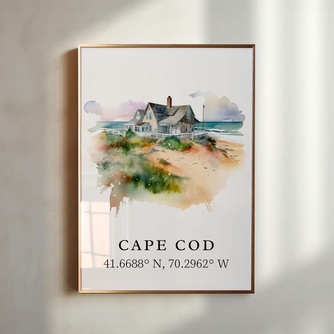Cape Cod Traditional Travel Art Poster