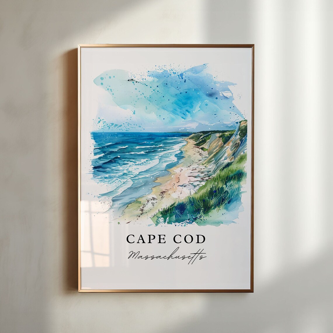 Cape Cod Art Print, Massachusetts Travel Poster