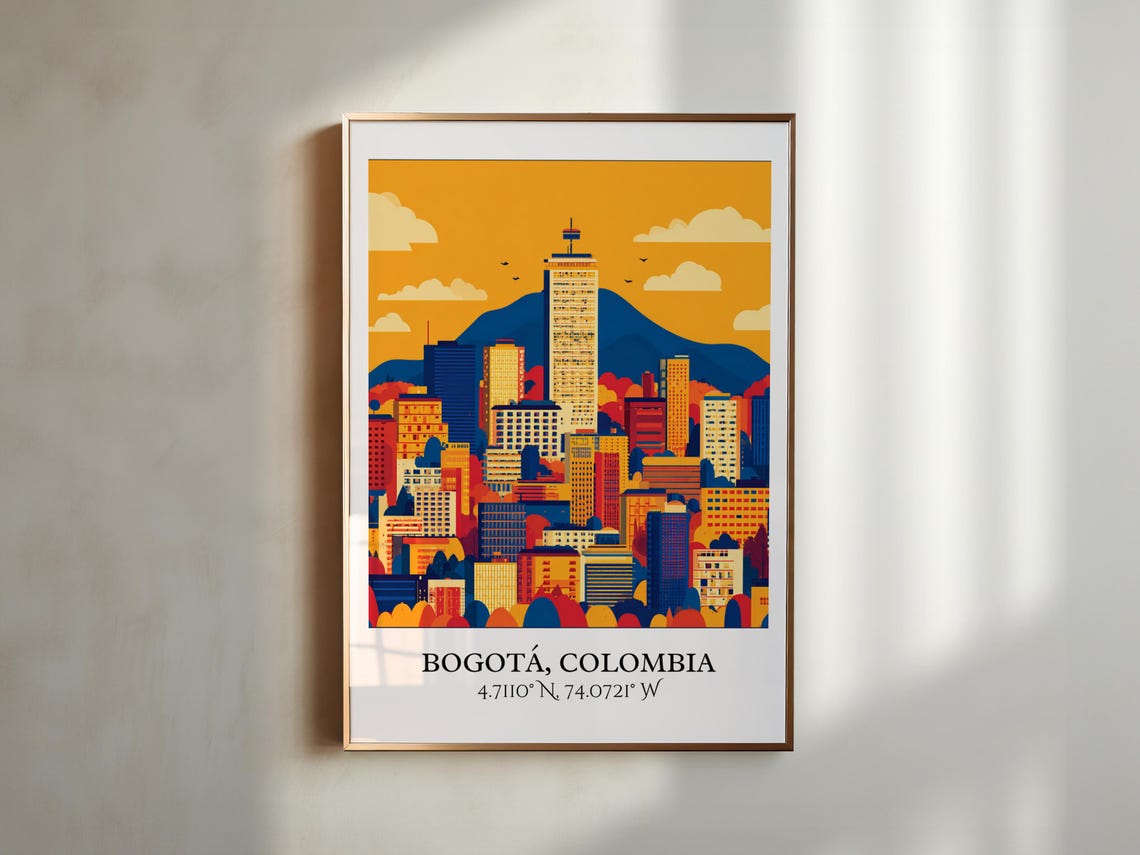 Bogot Art Retro Travel Colombia Home Decor Gift Prints Housewarming - Image 5