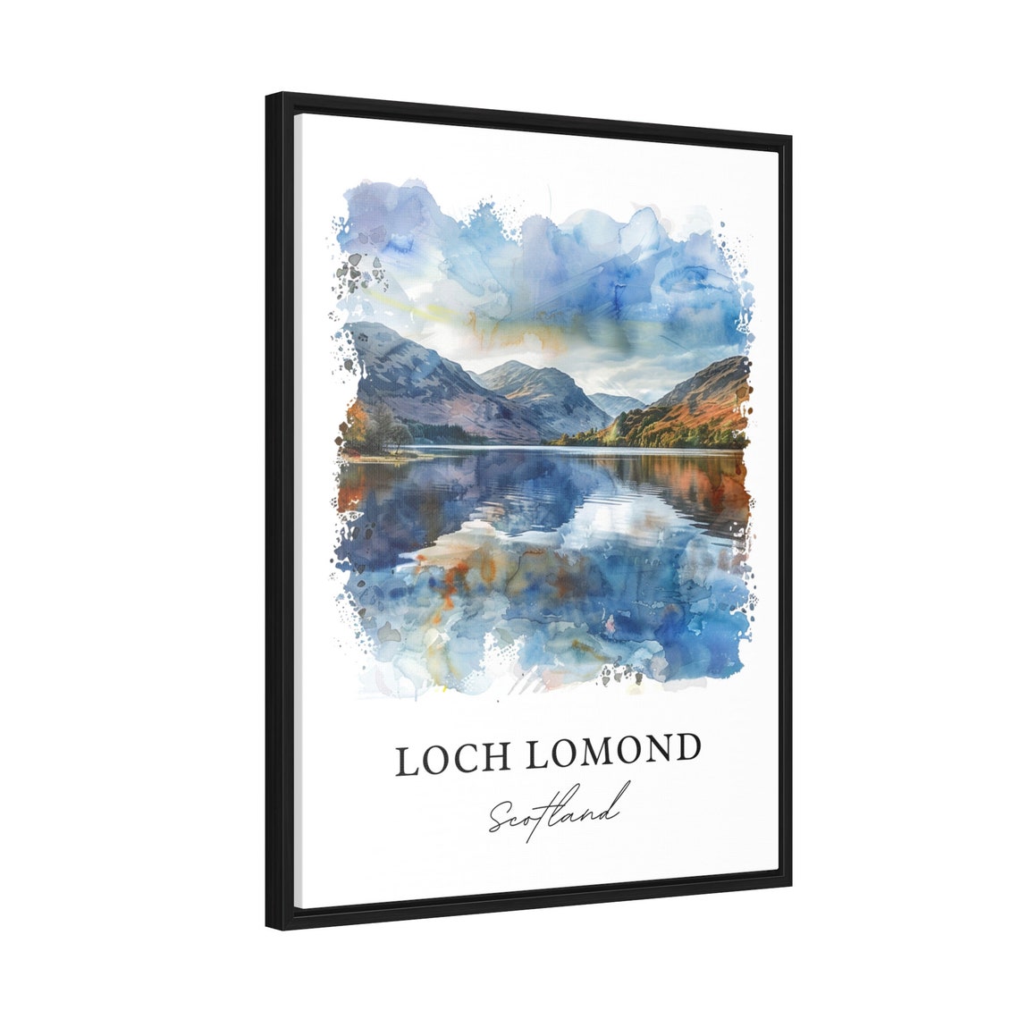 Loch Lomond Watercolor Travel Poster, Scotland - Image 2