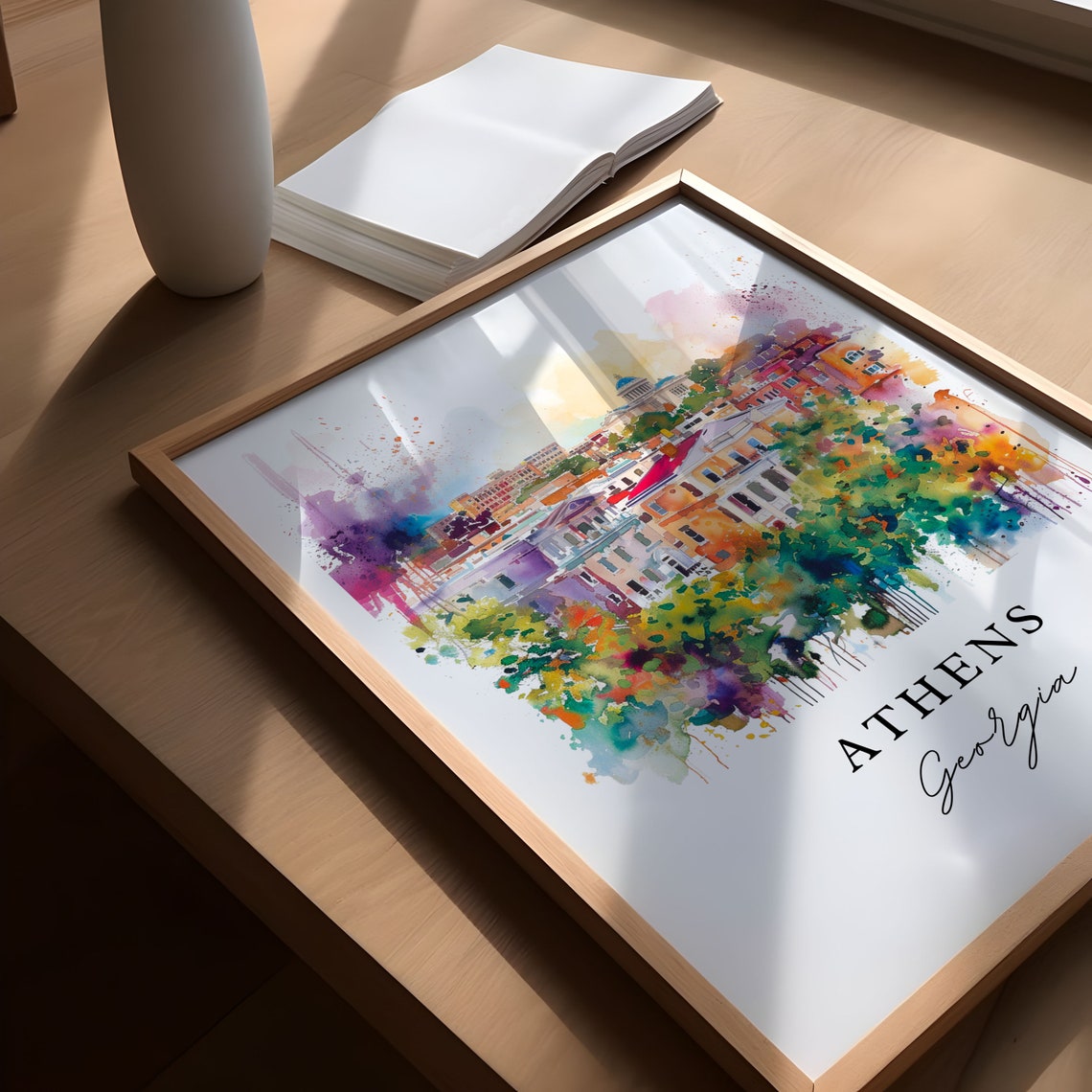 Athens Georgia Travel Poster, Town Wall Art Print - Image 4