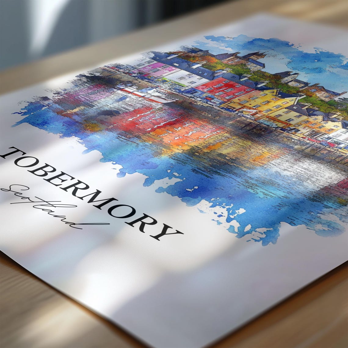 Tobermory, Mull Scotland Watercolor Travel Poster - Image 6