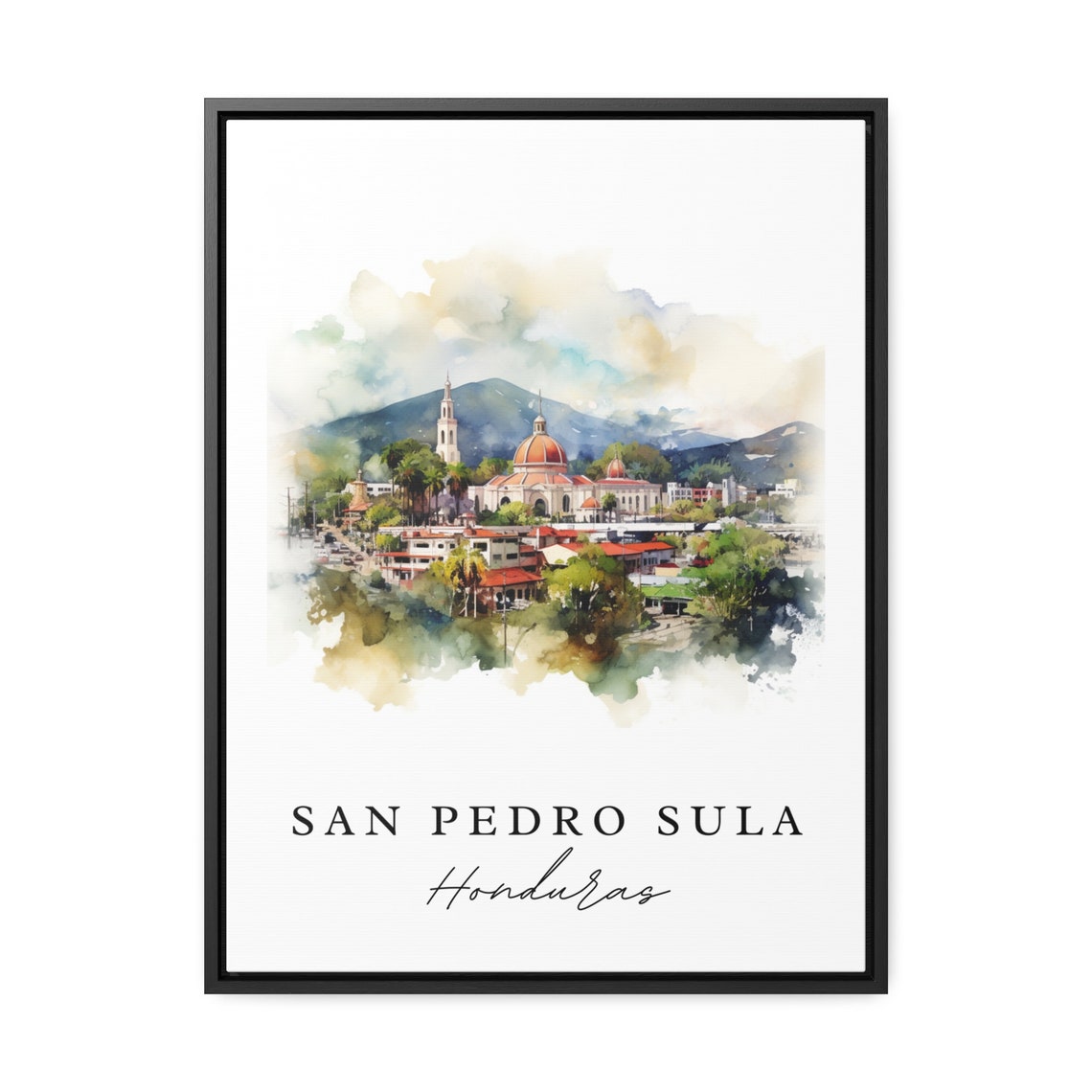 San Pedro Sula Traditional Travel Poster, Honduras - Image 6