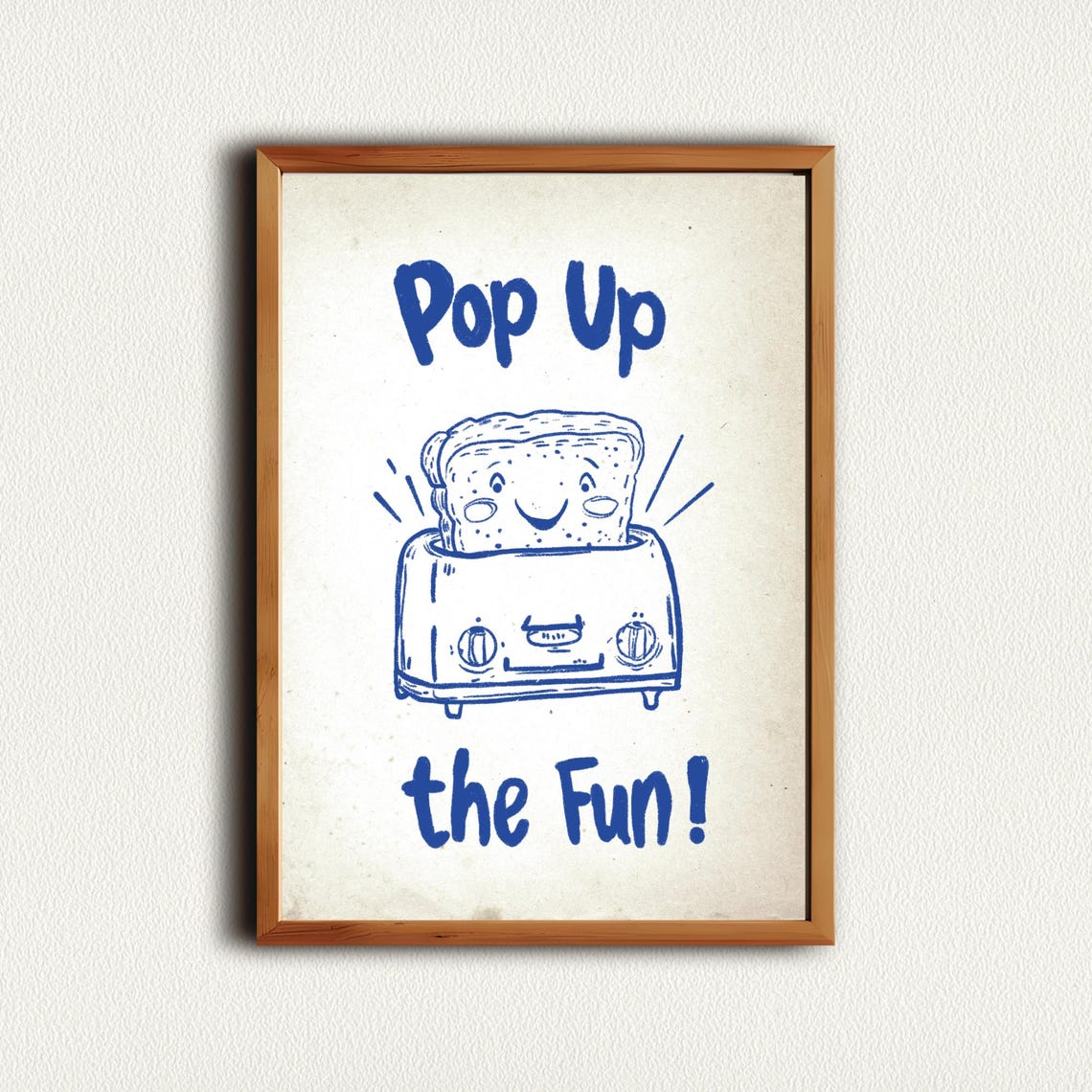 Retro Poster Toast Print Modern Kitchen Decor Retro Poster Vintage Wall Art Poster Kitchen Decorretro Illustration Motivational Print - Image 4