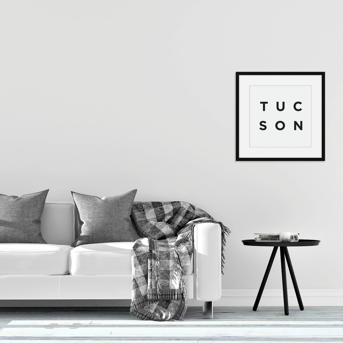 City Name Typography Spaced Block Letter Minimalist Art Poster - Image 3
