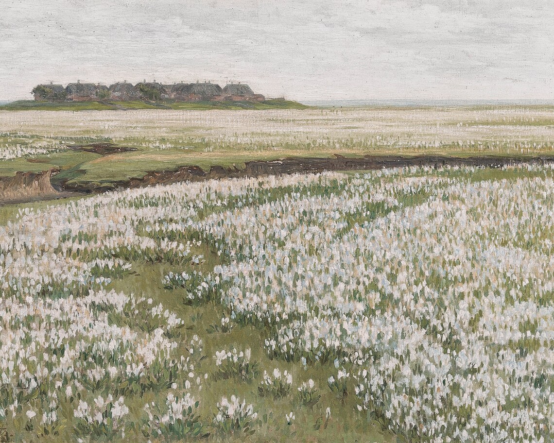 Vintage Spring Landscape Art Print, Living Room Decor - Image 3