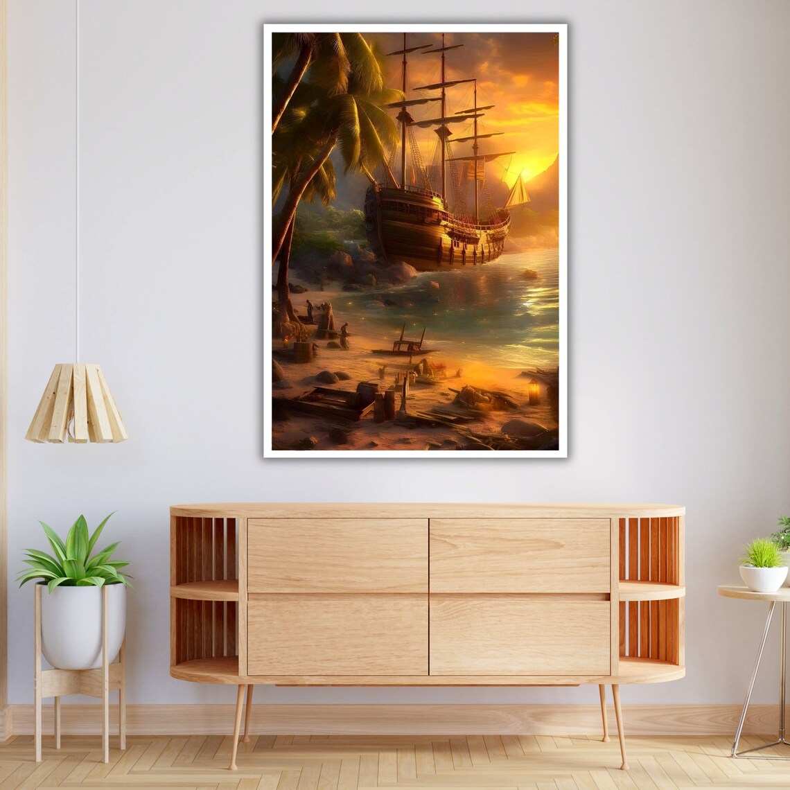 Ship Wall Art, Nautical Coastal Decor - Image 3