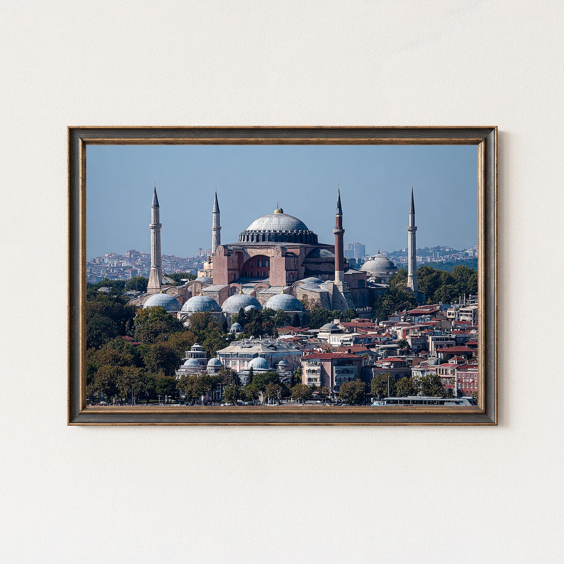 Hagia Sophia Istanbul Historic Skyline Architecture Photography Poster