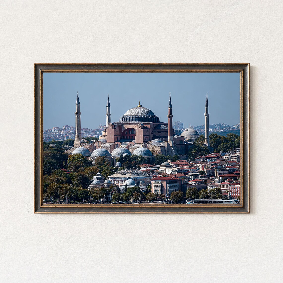 Hagia Sophia Istanbul Print Historic Skyline Architecture Wall Art Photography Decor