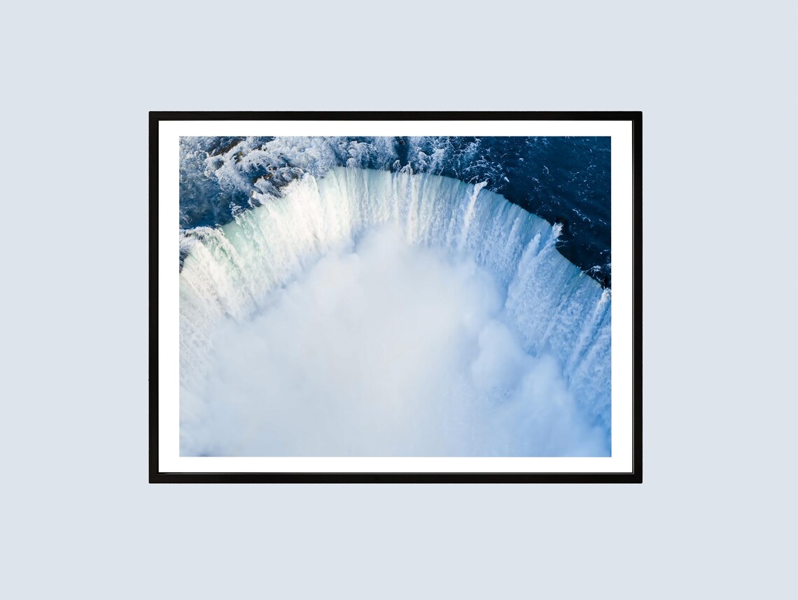 Niagara Falls Horseshoe Aerial Waterfall Fine Art Photography Poster