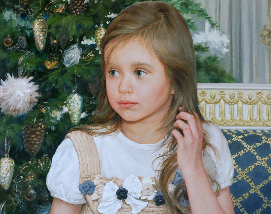 Custom Couple Portrait, Personalized Oil Painting - Image 3