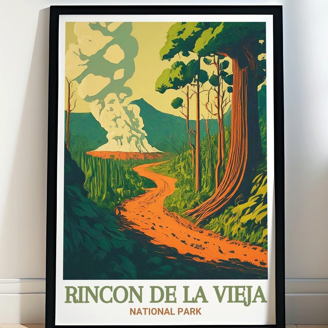 Rincon de la Vieja National Park Volcano Trail Jungle Poster