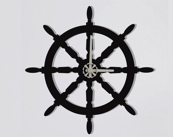 Helm Clocks Minimalist Metal Wall Clock for Living Room