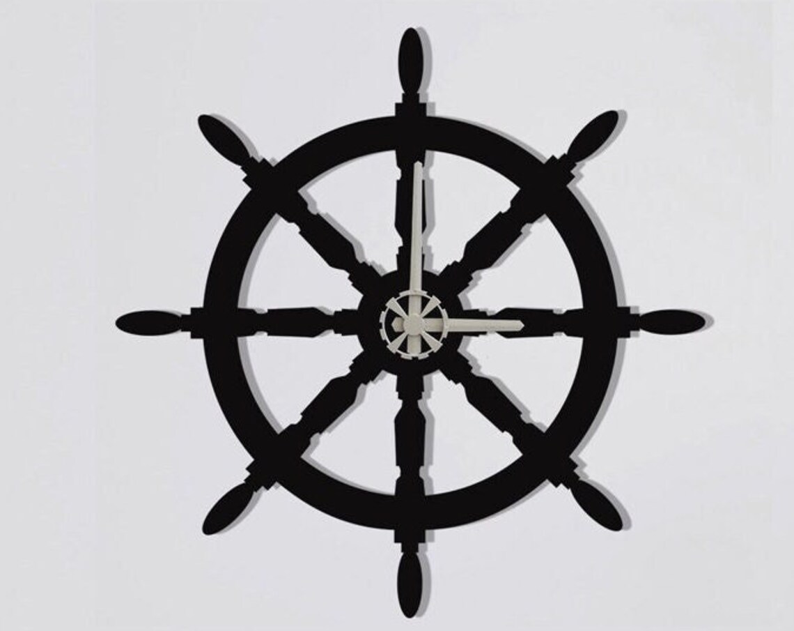 Helm Clocks Minimalist Metal Wall Clock for Living Room