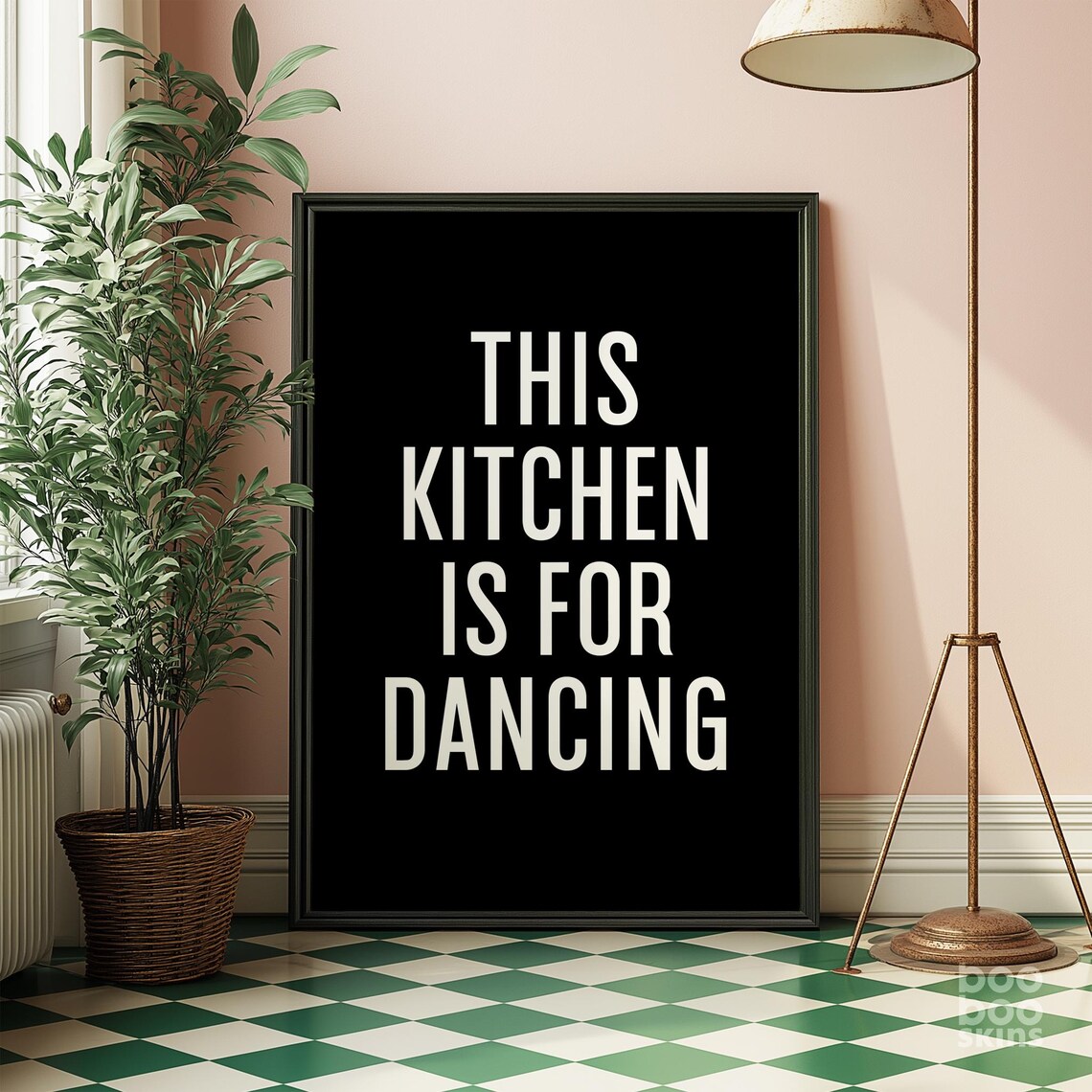 This Kitchen Is For Dancing Music Art Print