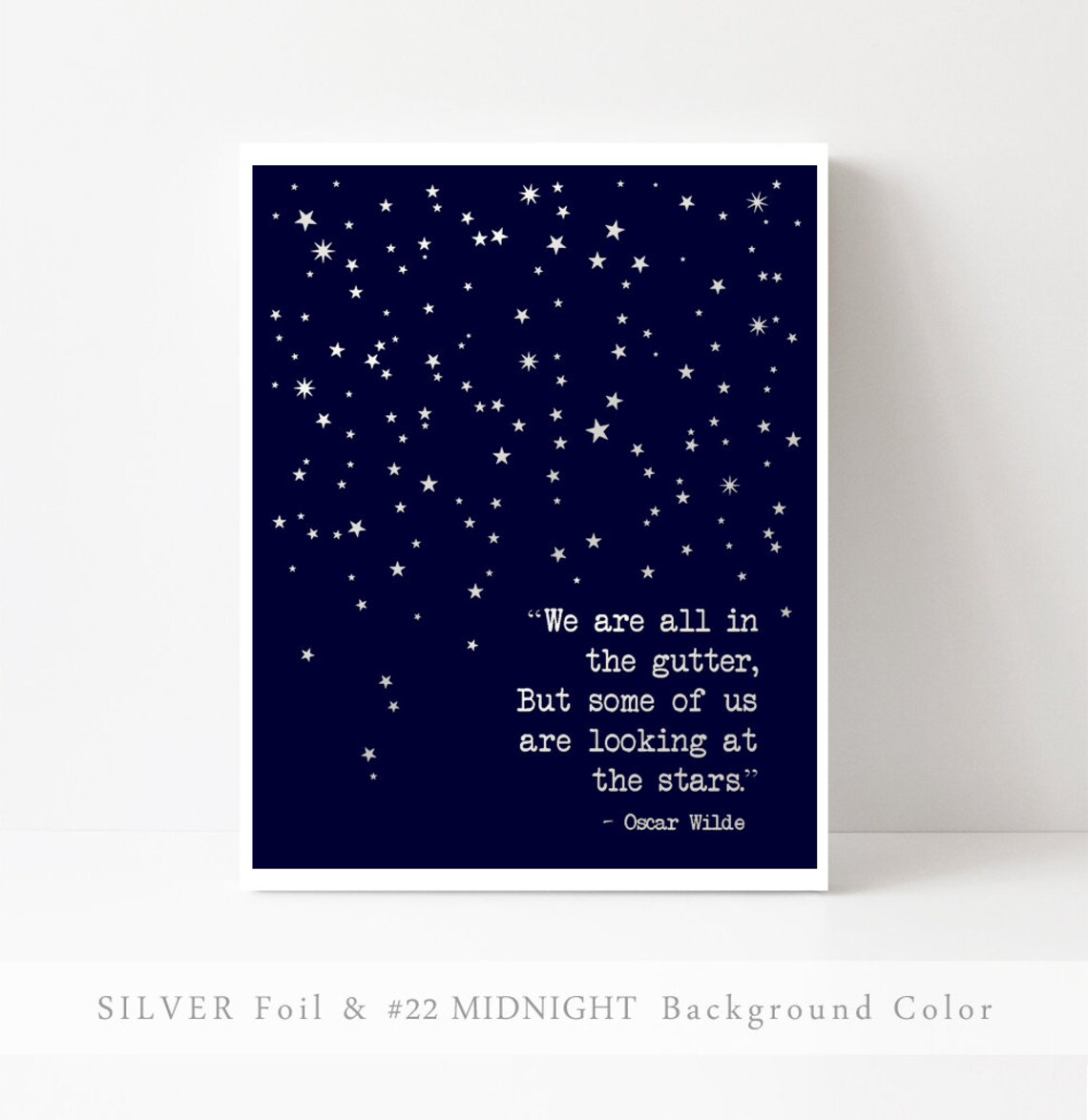 Oscar Wilde Quote Art Print, Poetry Book Lover Gift - Image 2