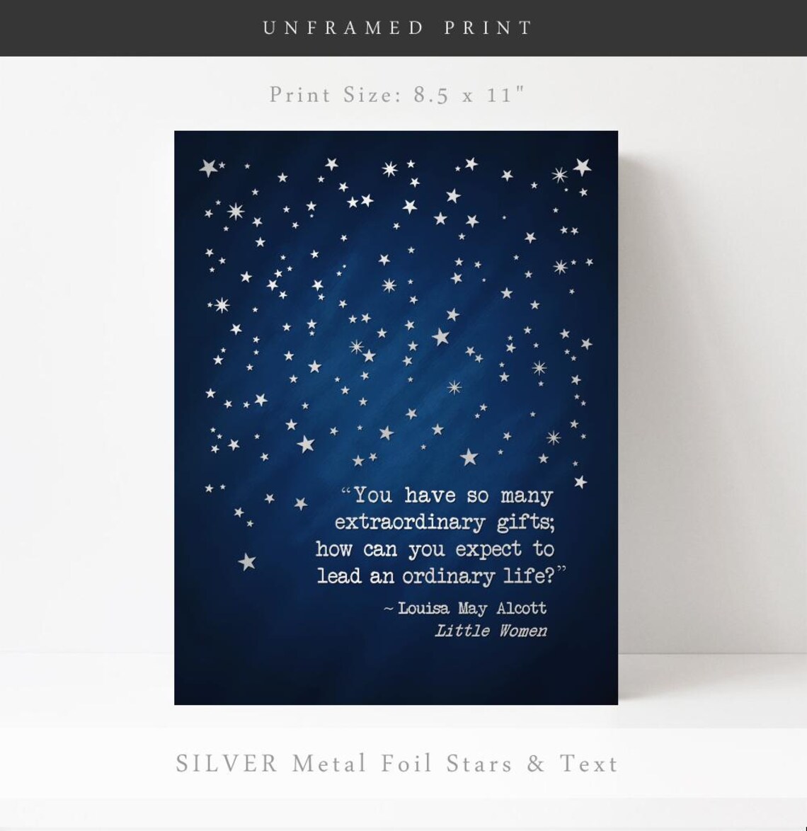 Louisa May Alcott Little Women Quote Art Print - Image 2