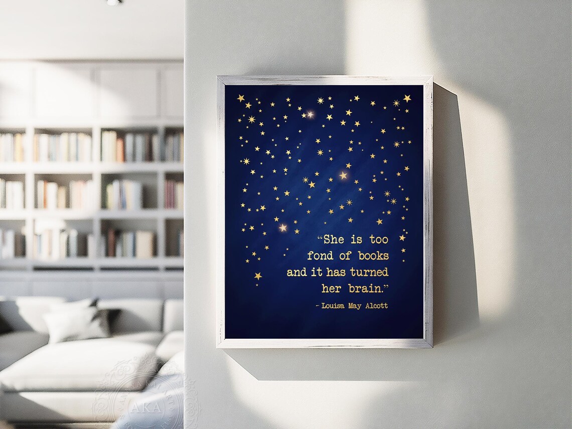 Louisa May Alcott Quote, Little Women Book Lover Art Print - Image 5