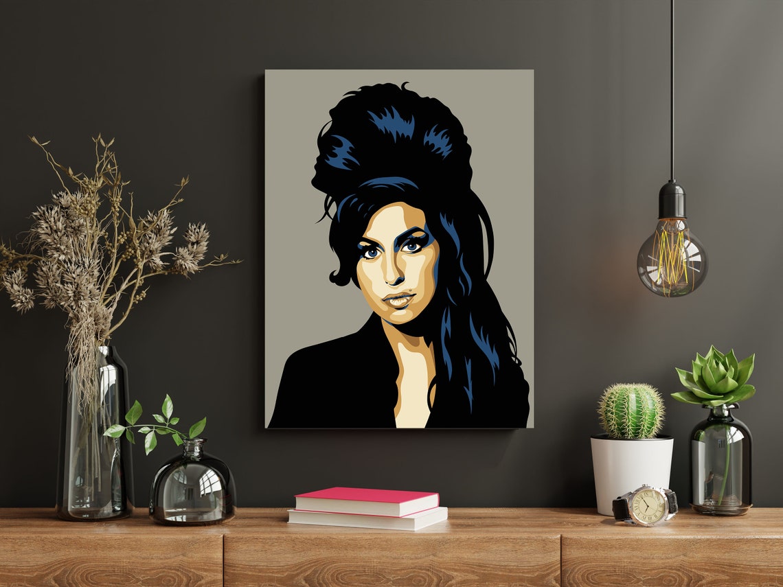 Amy Winehouse Beehive Pop Art Portrait Soul Singer Music Poster - Image 3