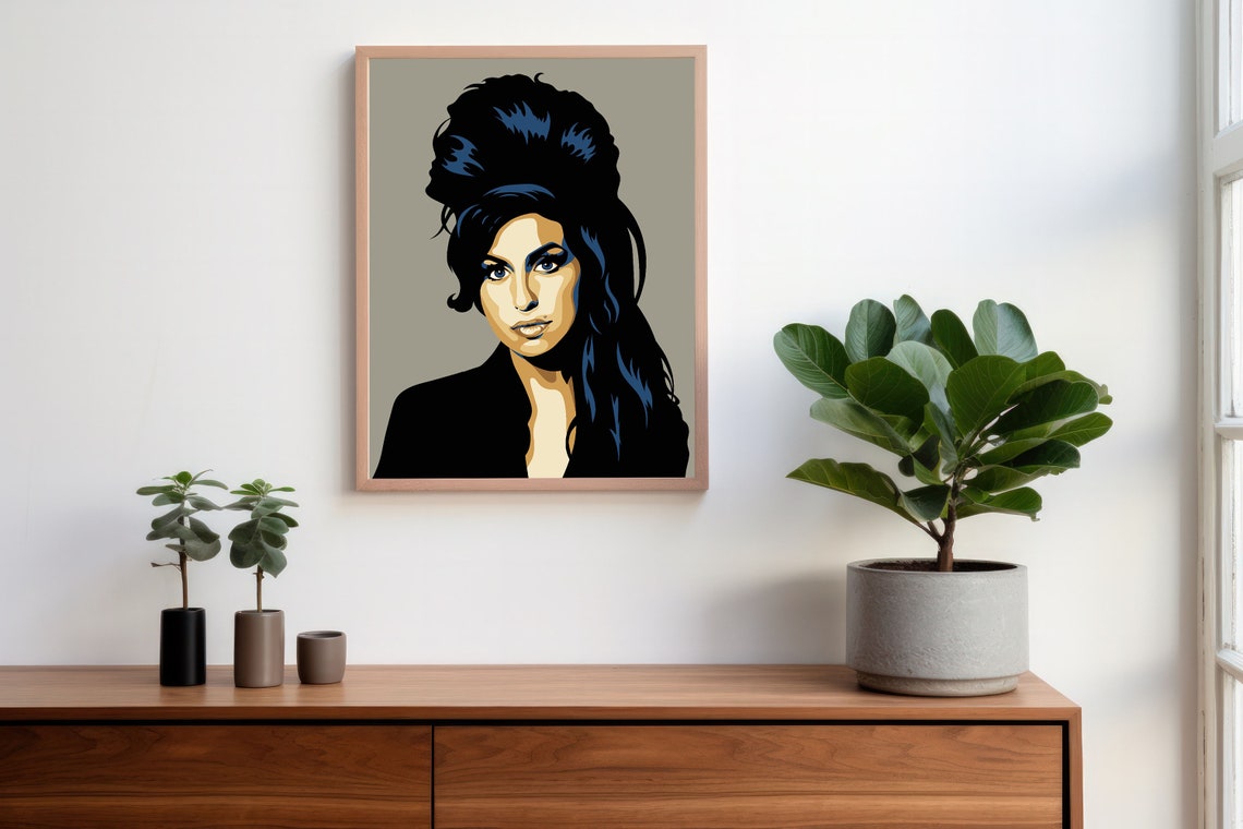 Amy Winehouse Beehive Pop Art Portrait Soul Singer Music Poster - Image 2
