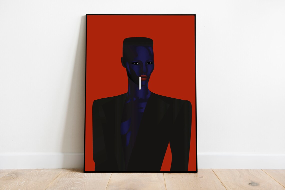 Grace Jones Nightclubbing Music Artist Poster Art
