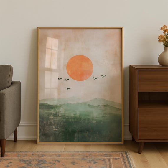Japanese Wall Art Prints Japandi Wabi Sabi Apartment Decor