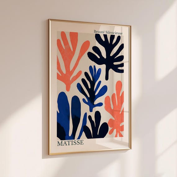 Matisse Print Botanical Wall Art Boho For Apartment Decor Room Poster Japandi