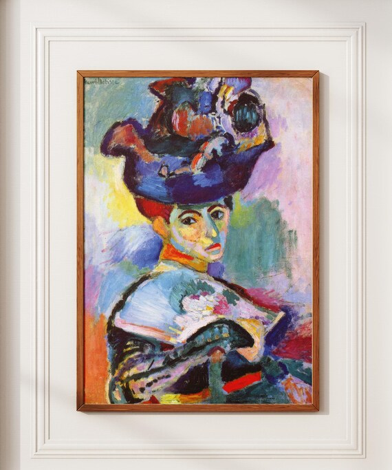 Henri Matisse Woman with a Hat 1905 Fauvist Poster Reproduction