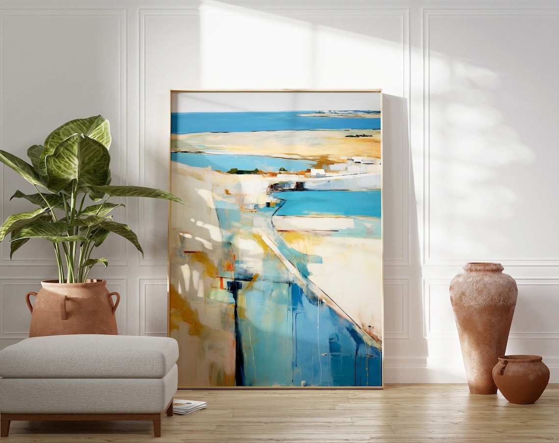 Minimalist Abstract Port Mediterranean Decor
