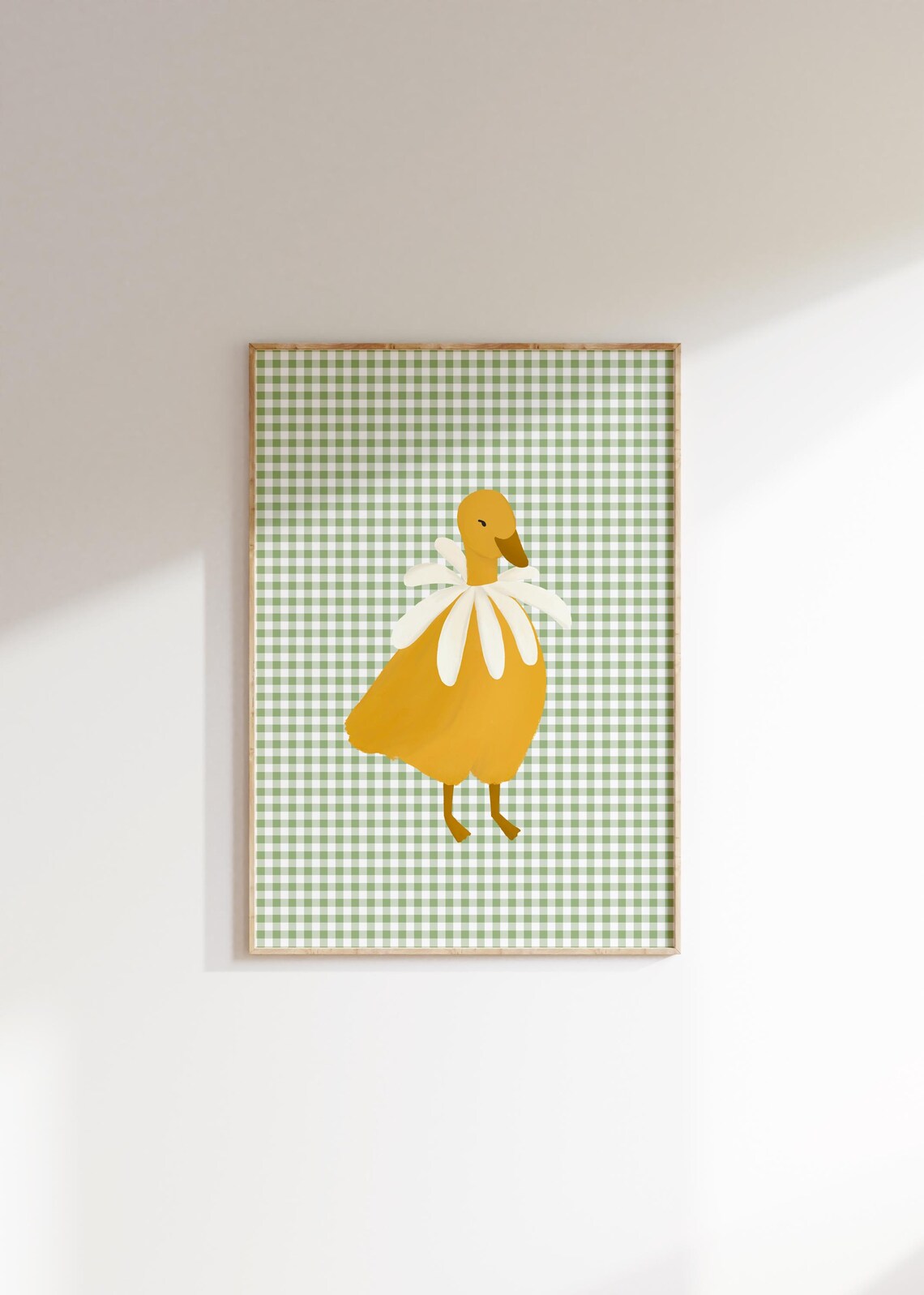 Duck Print, Cottagecore Nursery Art for Girls