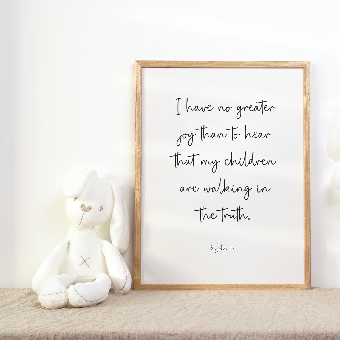 3 John Children Are Walking in the Truth, Minimalist Art Print