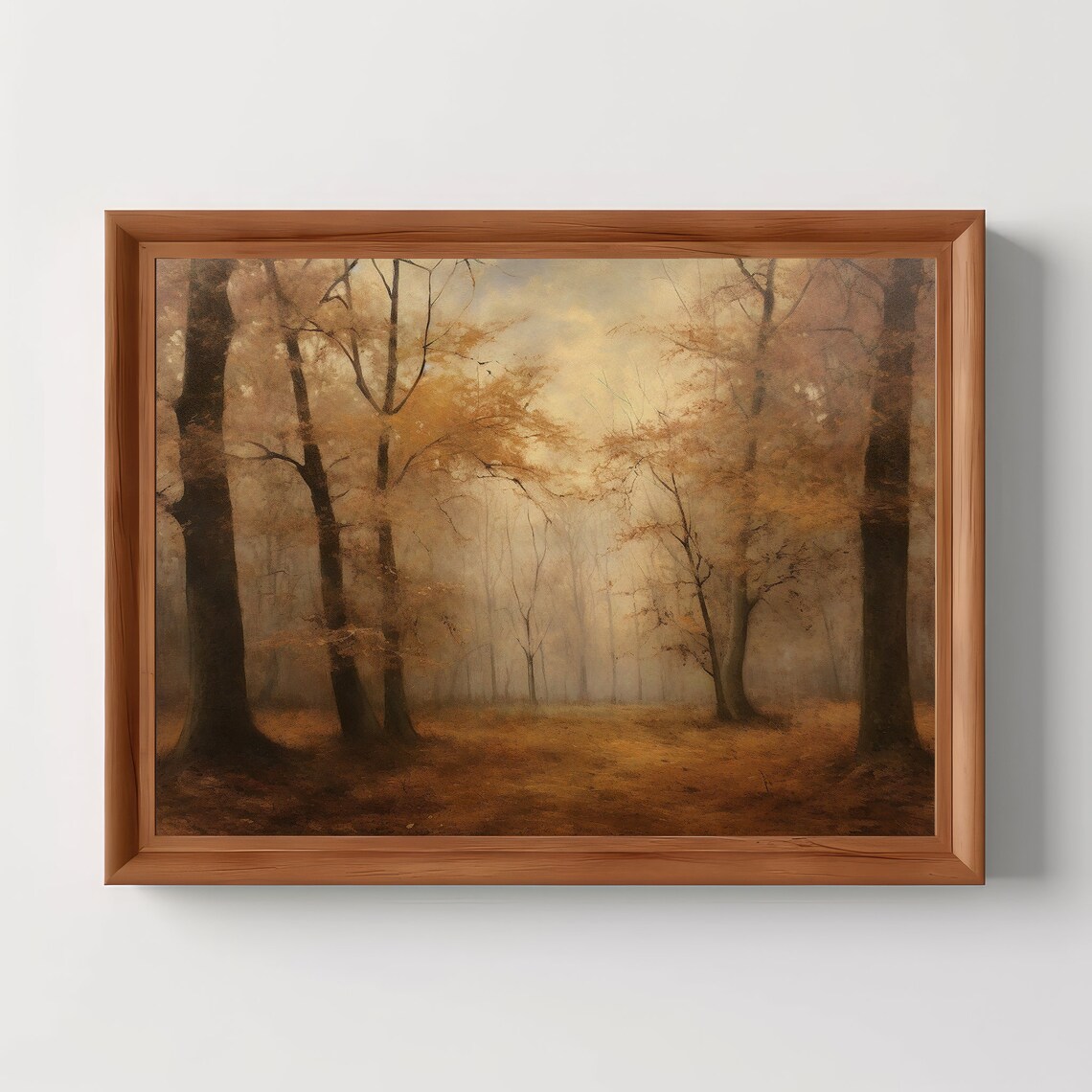 Autumn Forest Rustic Country Landscape Art Print