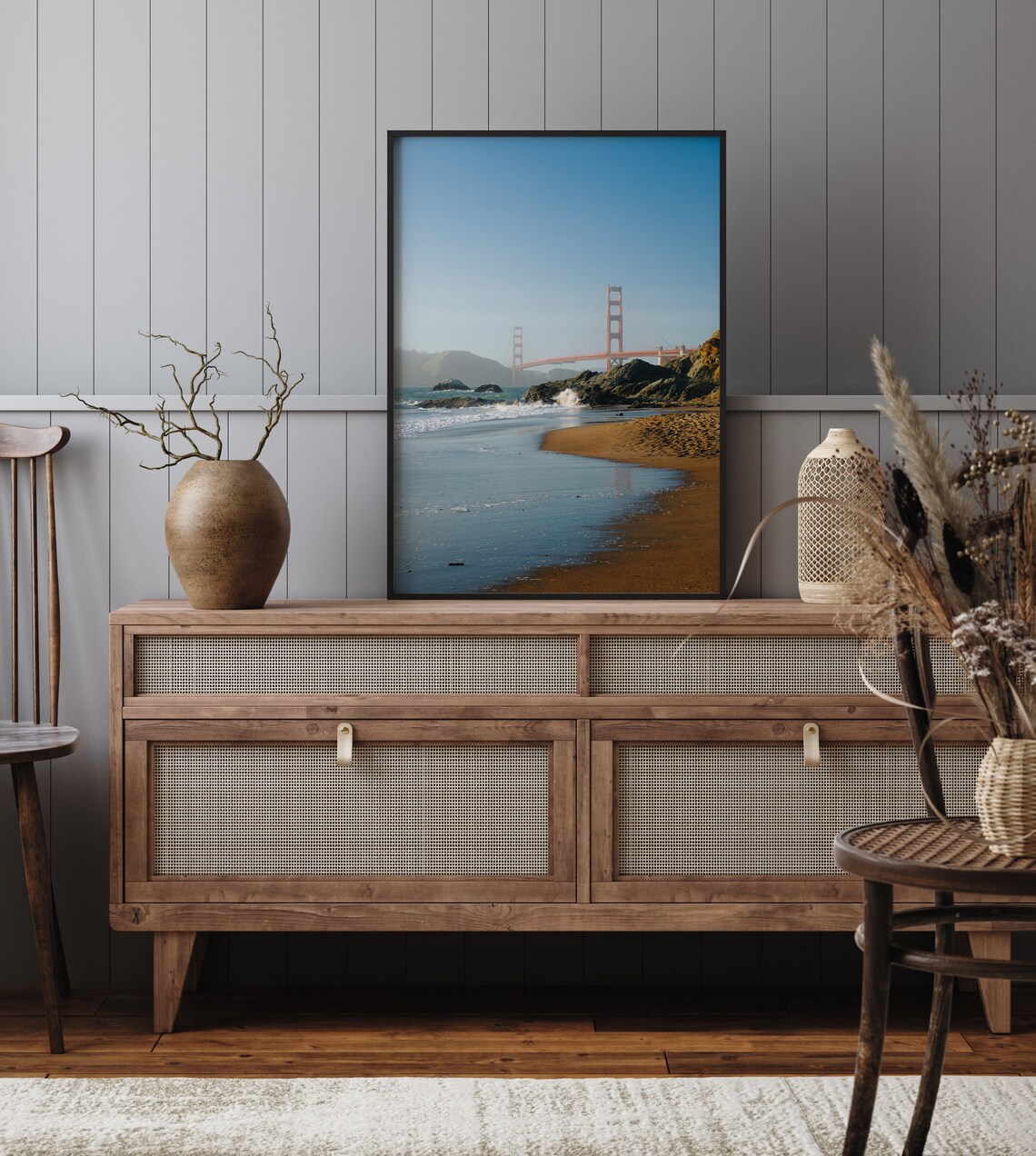 San Francisco Golden Gate Bridge At Sunset, Poster