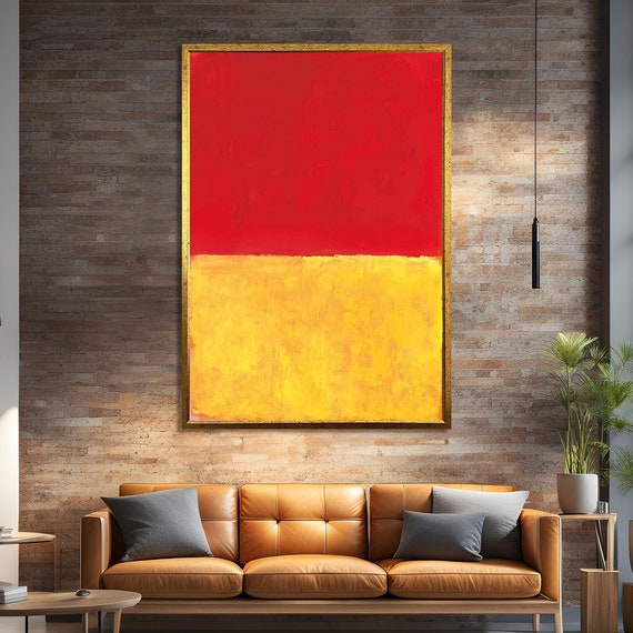 Mark Rothko Style Abstract Art Print, Modern Decor