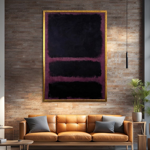 Mark Rothko Style Abstract Art Print, Modern Decor