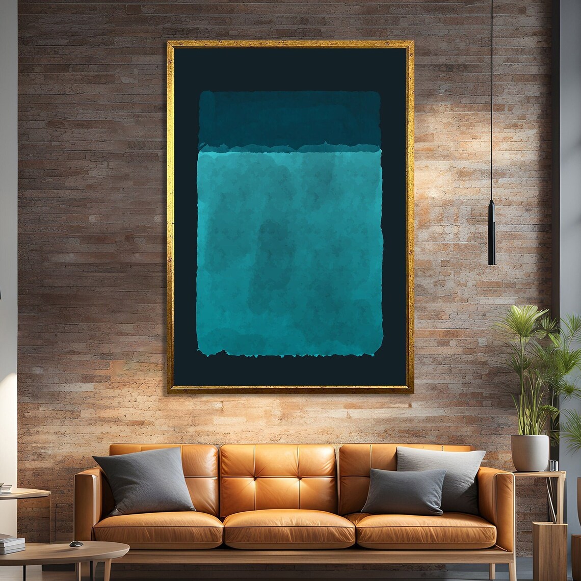 Mark Rokhto Blue Gradient Minimalist Abstract