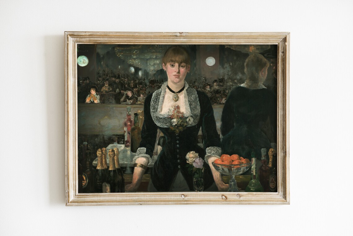 Edouard Manet A Bar at the Folies Bergere French Impressionist Art Print