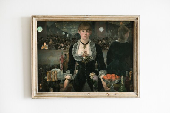 Edouard Manet A Bar at the Folies Bergere French Impressionist Art Print