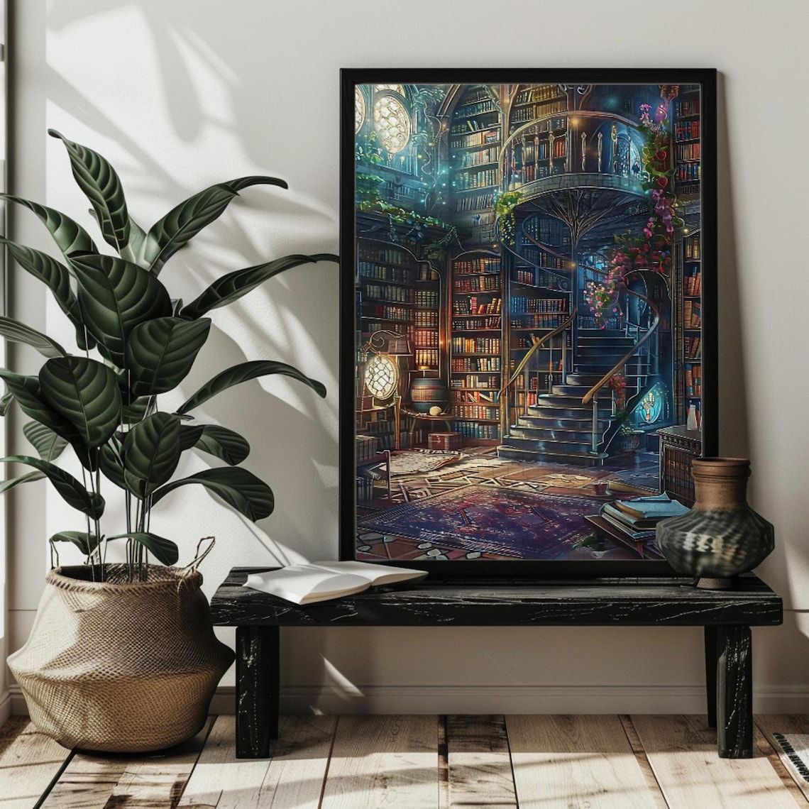 Ancient Library Jigsaw Puzzle, Bookish Home Decor - Image 2
