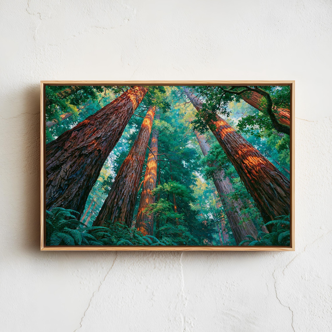 Redwood National Park Vintage Landscape Art Print
