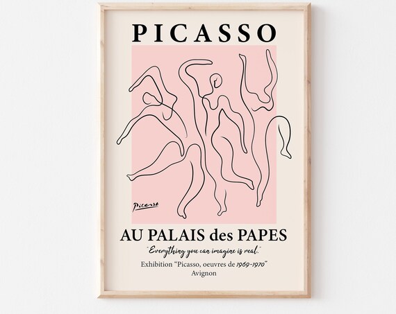Pablo Picasso Line Dancers Palais des Papes Exhibition Poster