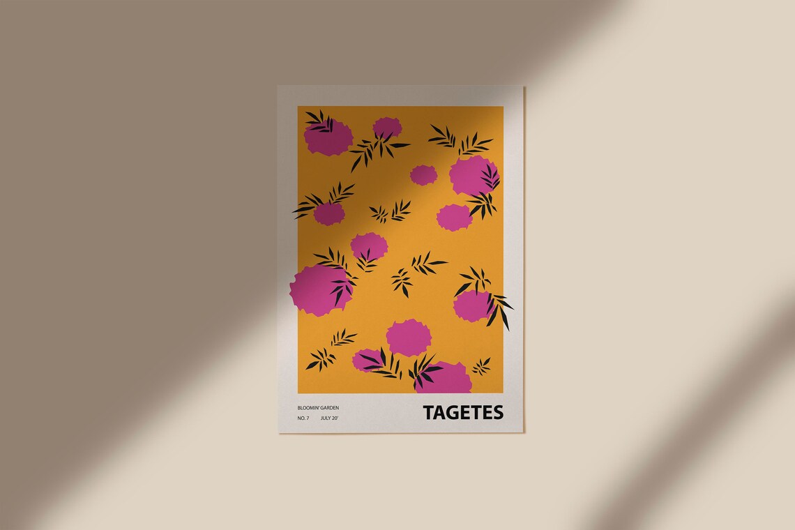 Colorful Flower Illustration Print, Abstract Botanical Art - Image 4