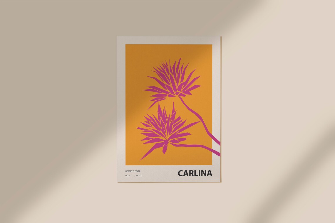 Abstract Botanical Flower Illustration Art Print - Image 4