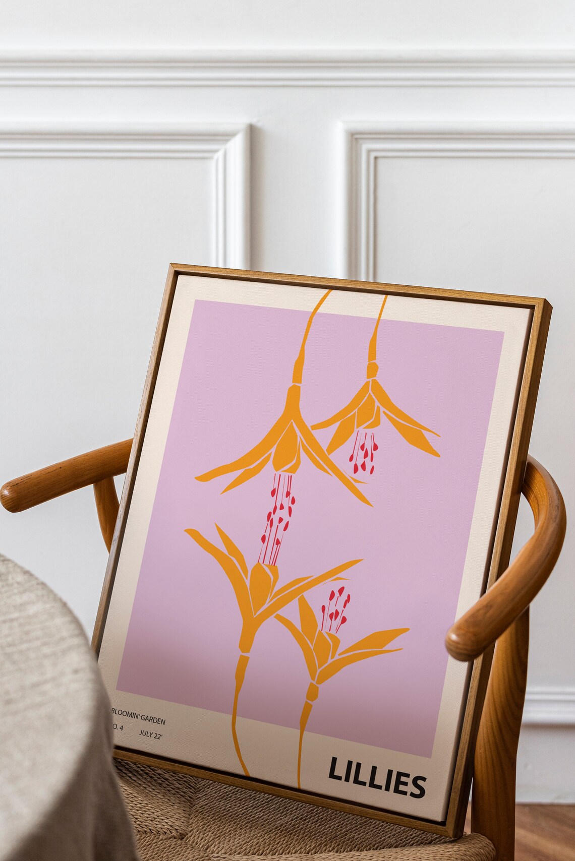 Colorful Flower Illustration Print, Abstract Botanical - Image 4