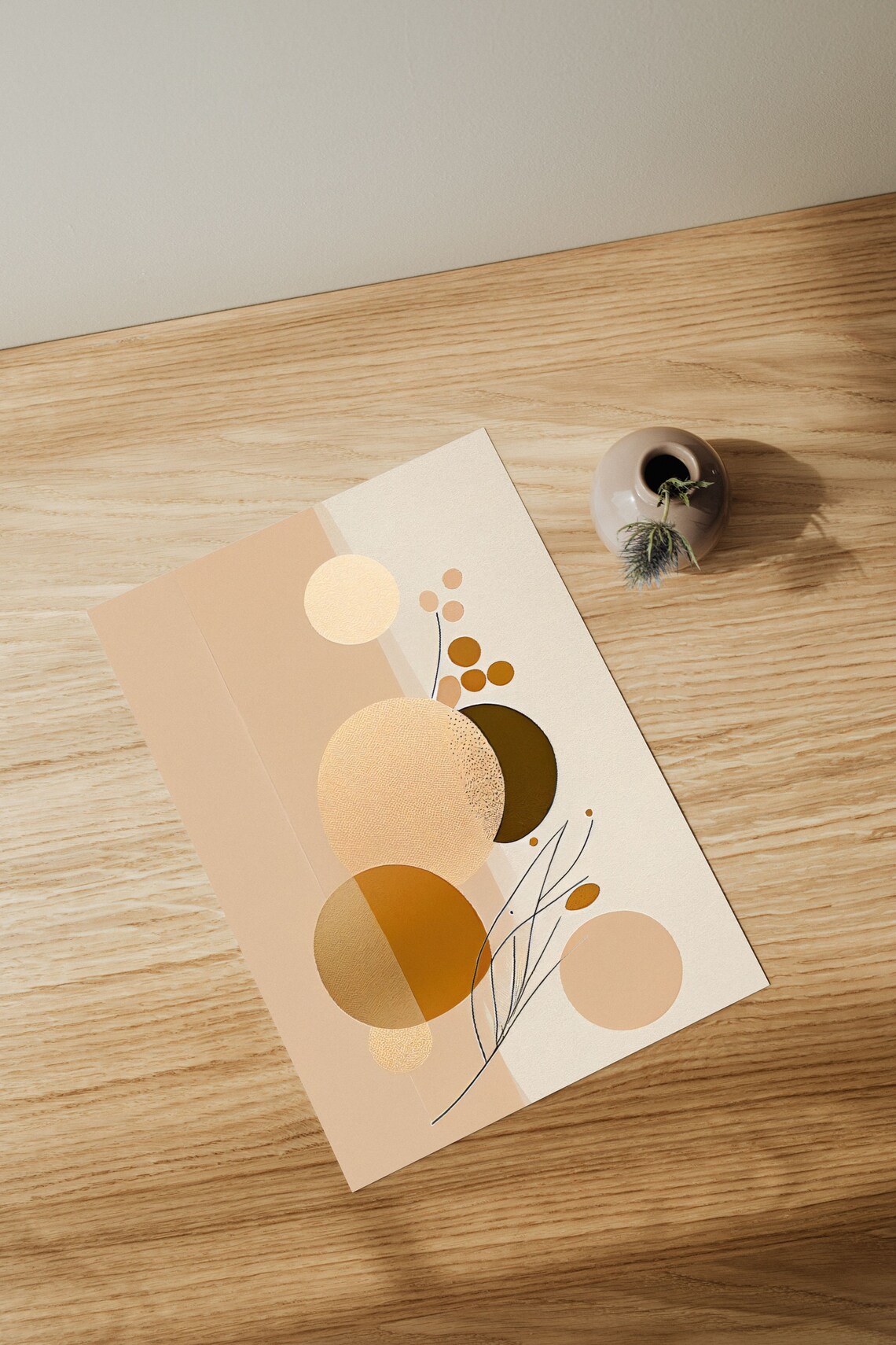 Modern Abstract Geometric Shapes Art Print