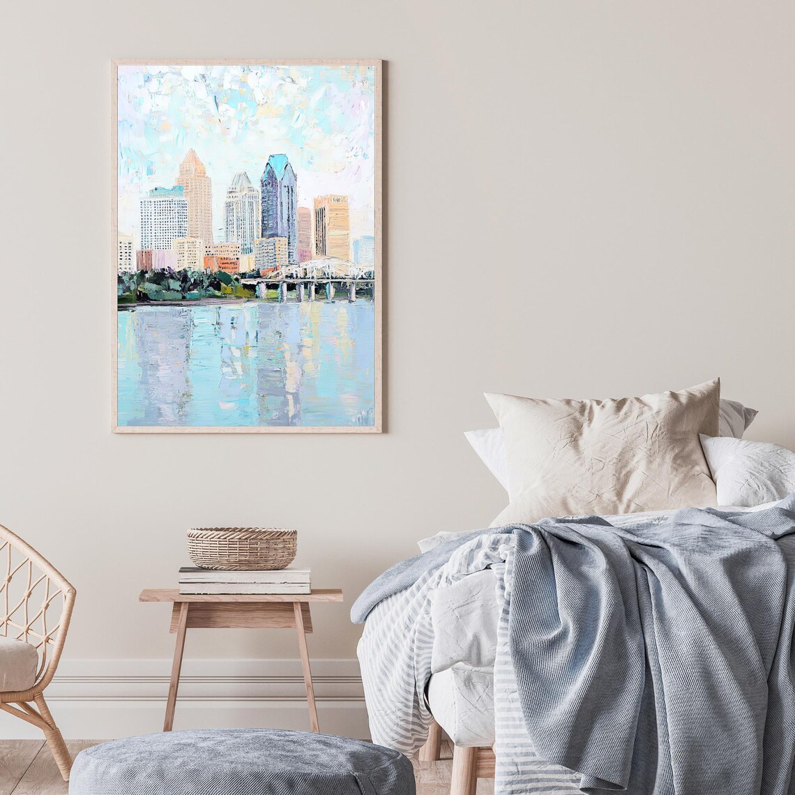 Louisville Kentucky Skyline Art Print, Modern Decor - Image 2