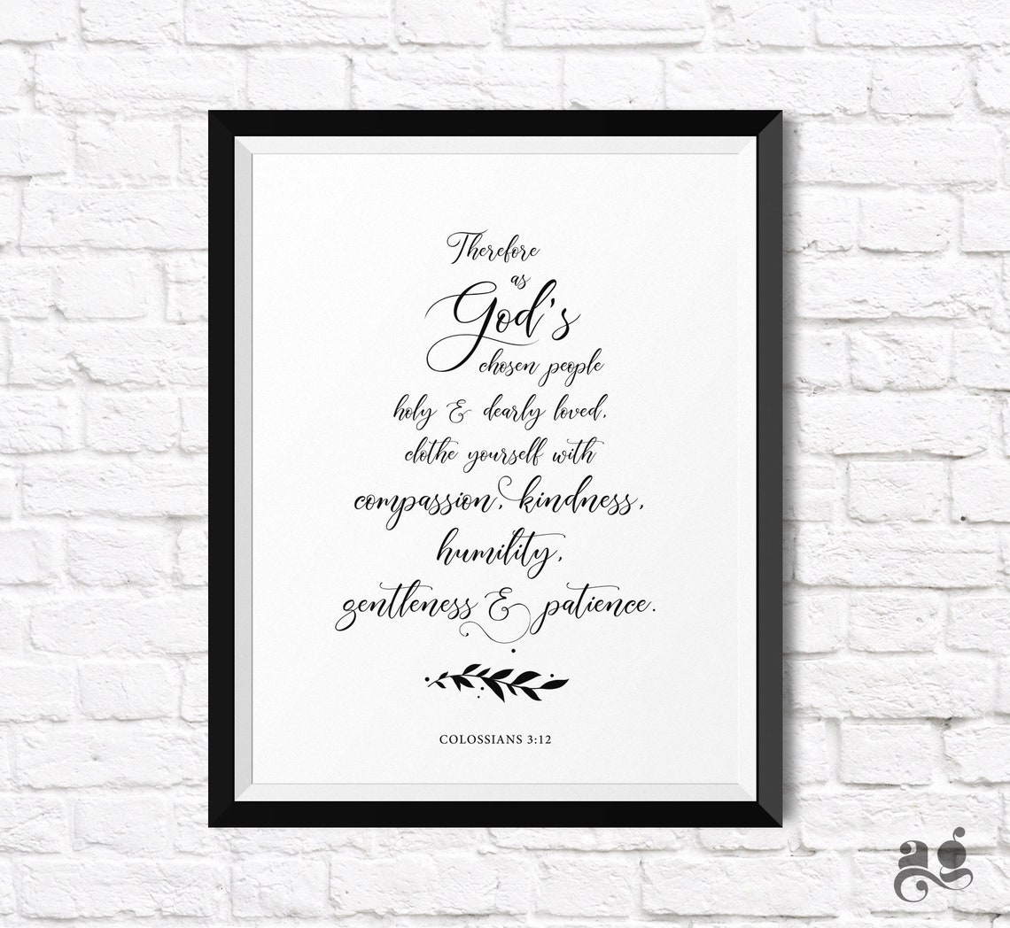 Because of God's Deep Compassion Luke 1:78-79 Scripture Poster - Image 2