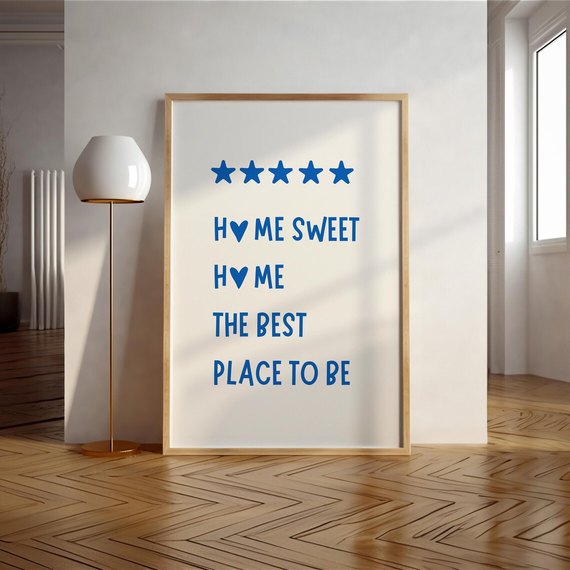 Home Sweet Home Retro Inspirational Quote Art Print - Image 2