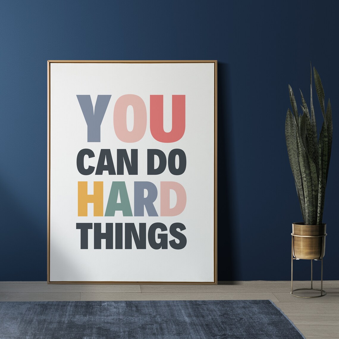 You Can Do Hard Things Art Print, Affirmation Quote - Image 4